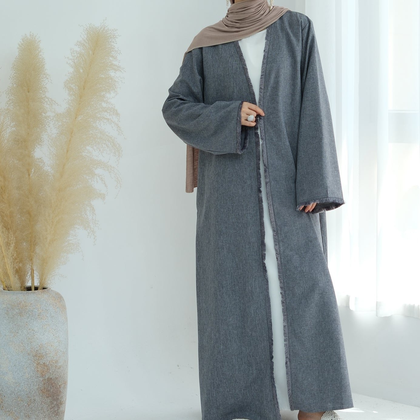 Ruffle Abaya
