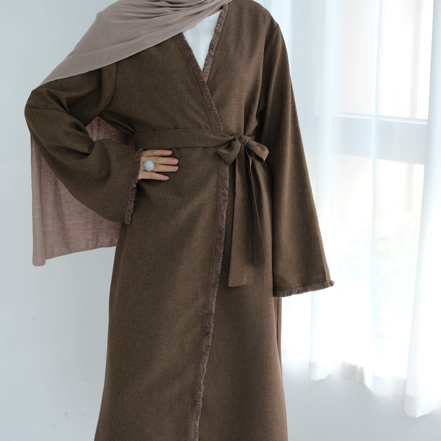 Ruffle Abaya
