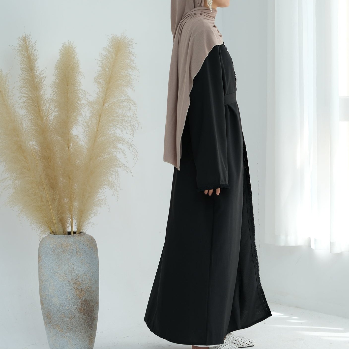 Ruffle Abaya