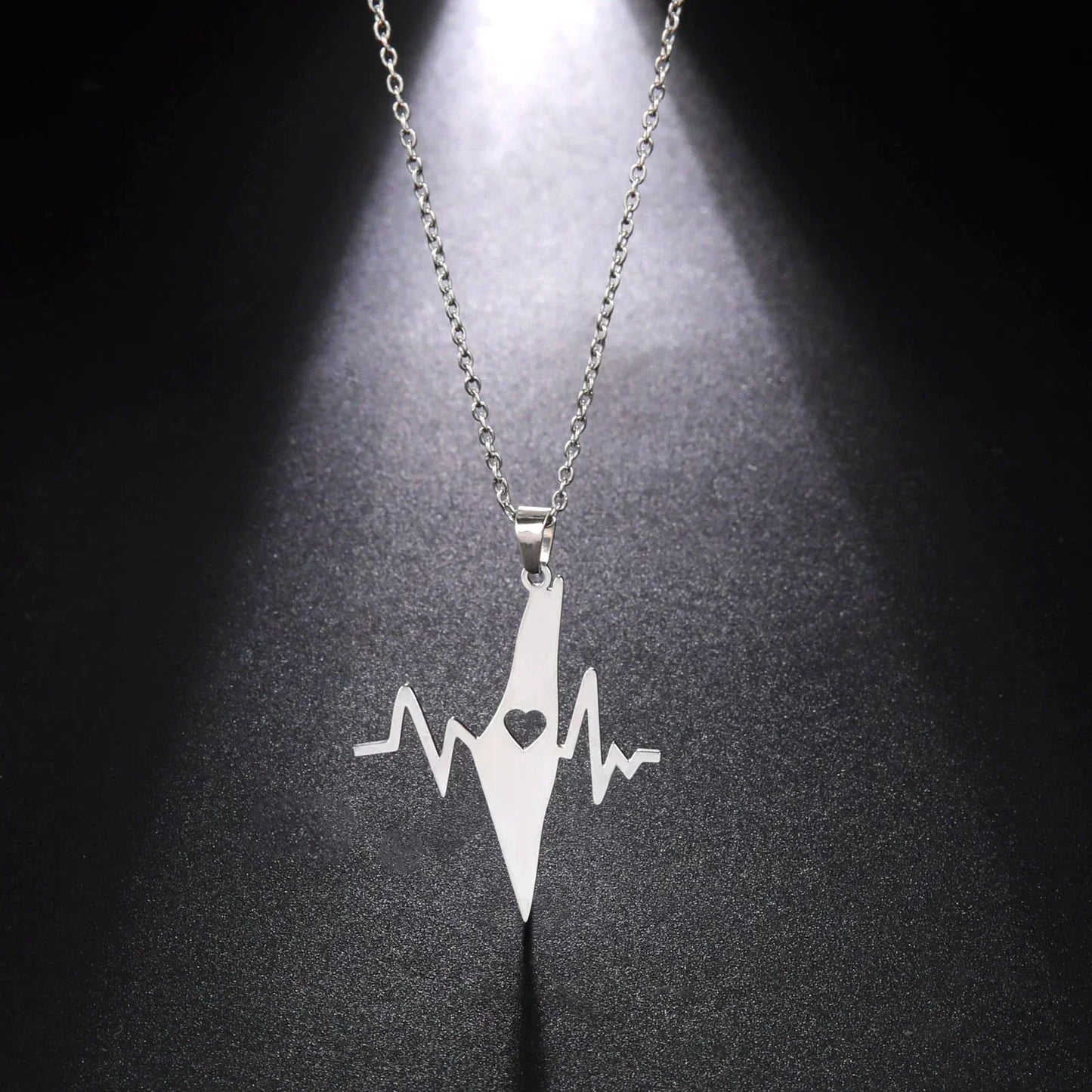Palestine Heartbeat Necklace
