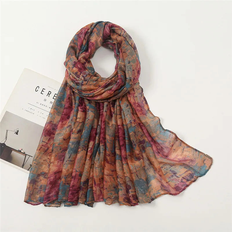 Floral Viscose Hijab