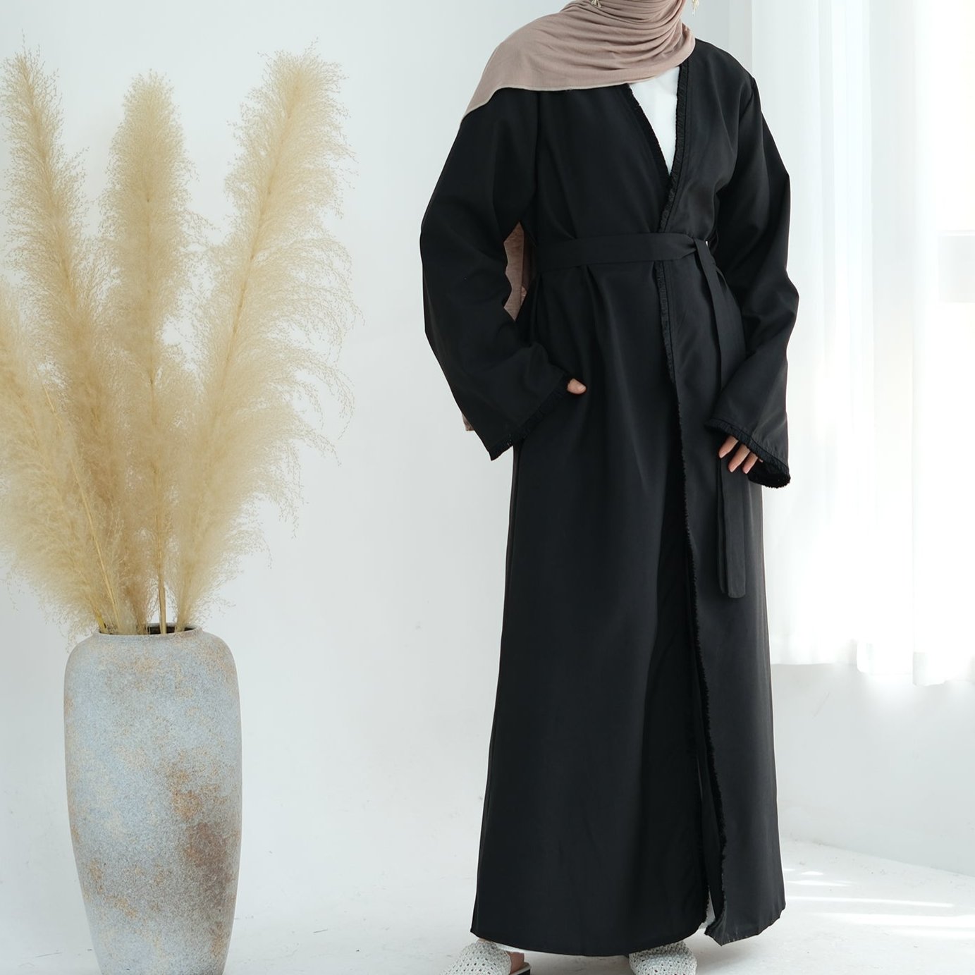 Ruffle Abaya