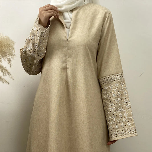 Inara Linen Abaya